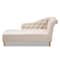 Baxton Studio Emeline Beige Upholstered Oak Finished Chaise Lounge 157-9699 - alternate 9